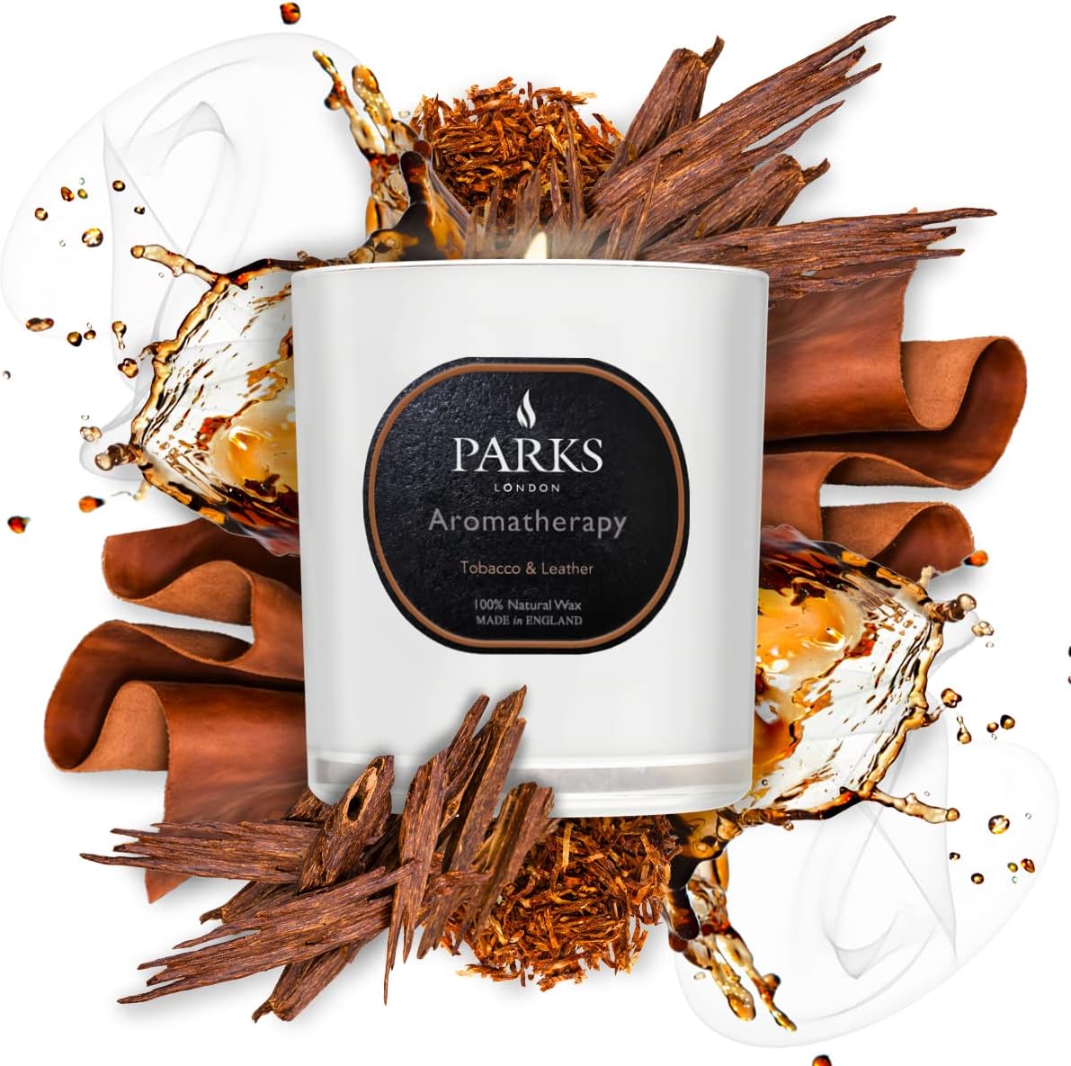 Aromatherapy Tobacco & Leather Candle 220g ThePerfumeWorld