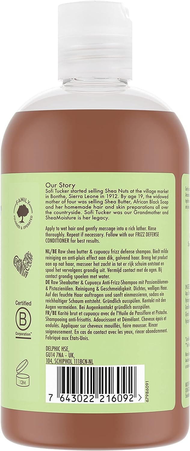 Shea Moisture Raw Shea & Cupuacu Frizz Shampoo
