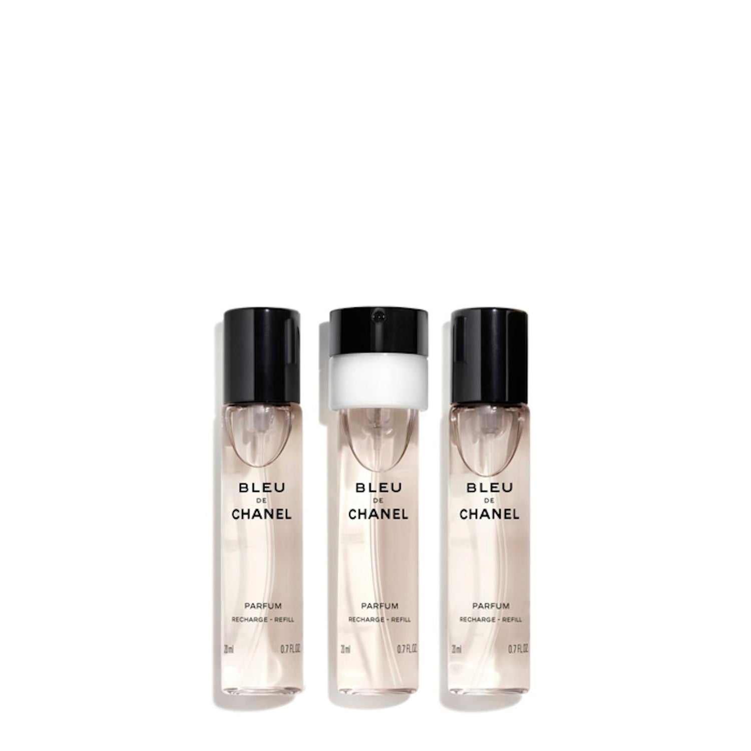 BLEU DE CHANEL Parfum Twist & Spray 3x20ml Refill ThePerfumeWorld