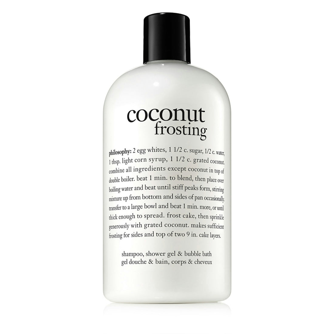 Philosophy Coconut Frosting 3-in-1 Shampoo, Shower Gel &amp; Bubble Bath 480ml