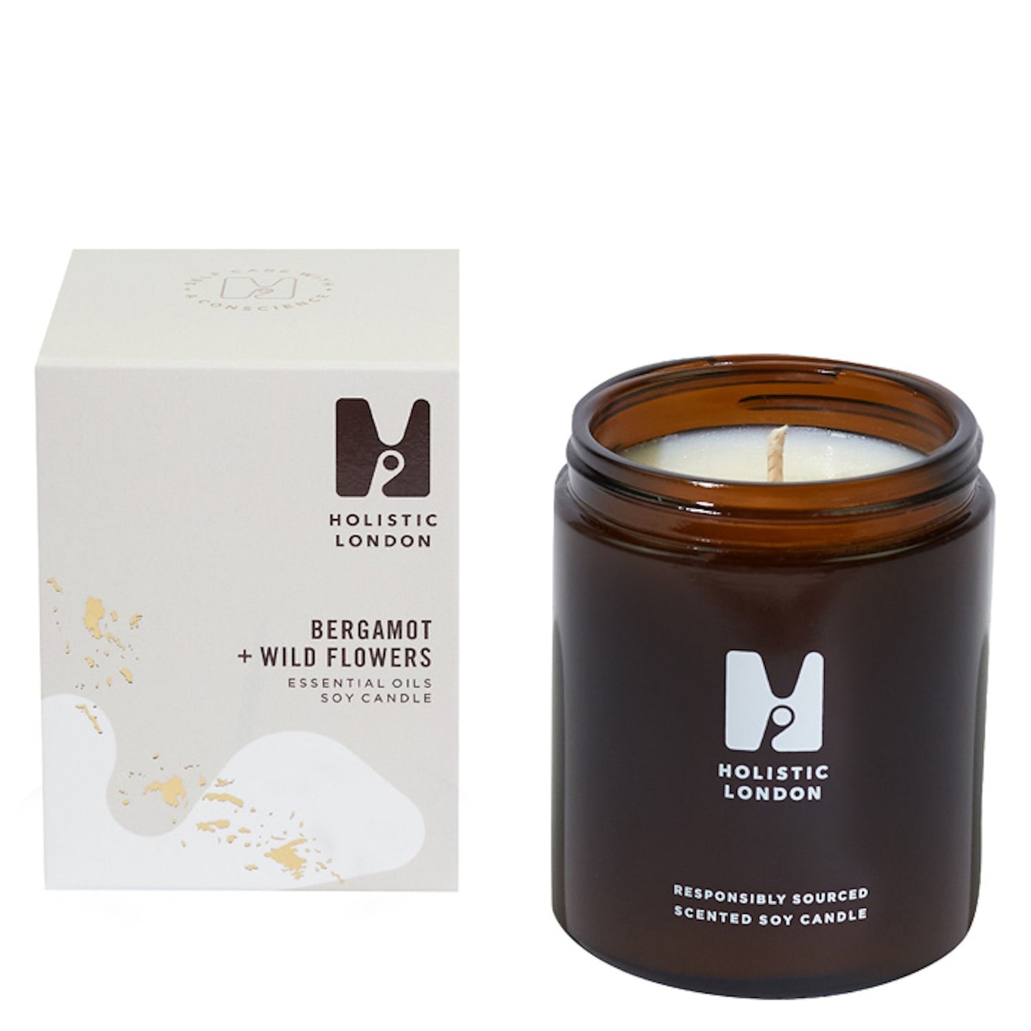 Bergamot And Wild Flowers Medium Candle 