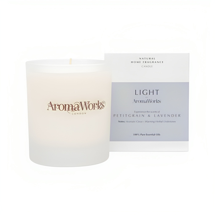 Petitgrain &amp; Lavender Light Range Medium Candle 220g