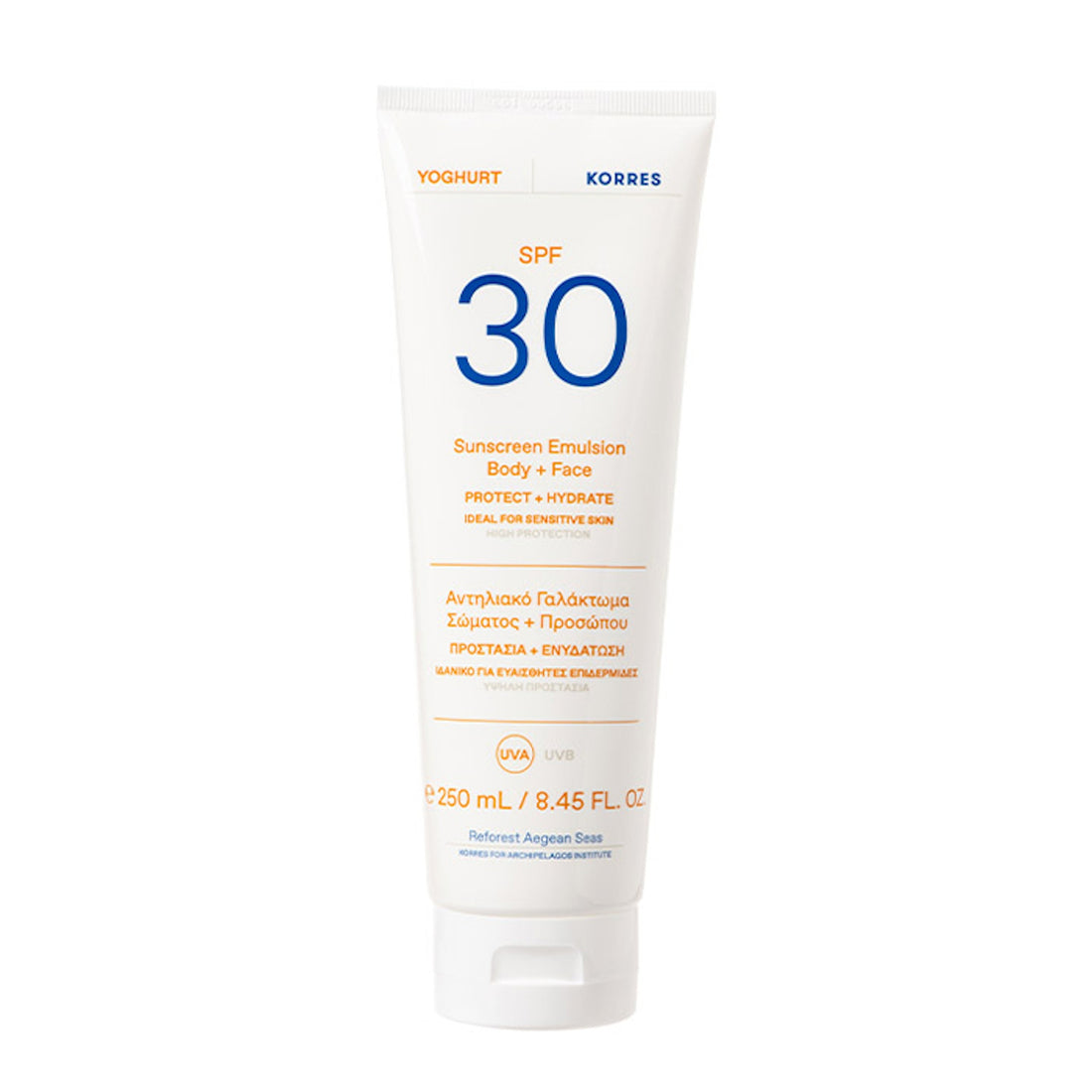 Korres YOGHURT Emulsion Body + Face SPF30 250ml ThePerfumeWorld