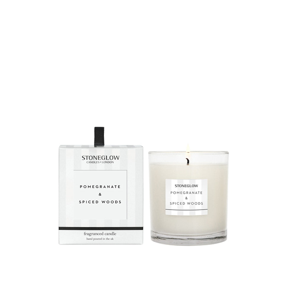 Pomegranate &amp; Spiced Woods Candle 200g ThePerfumeWorld