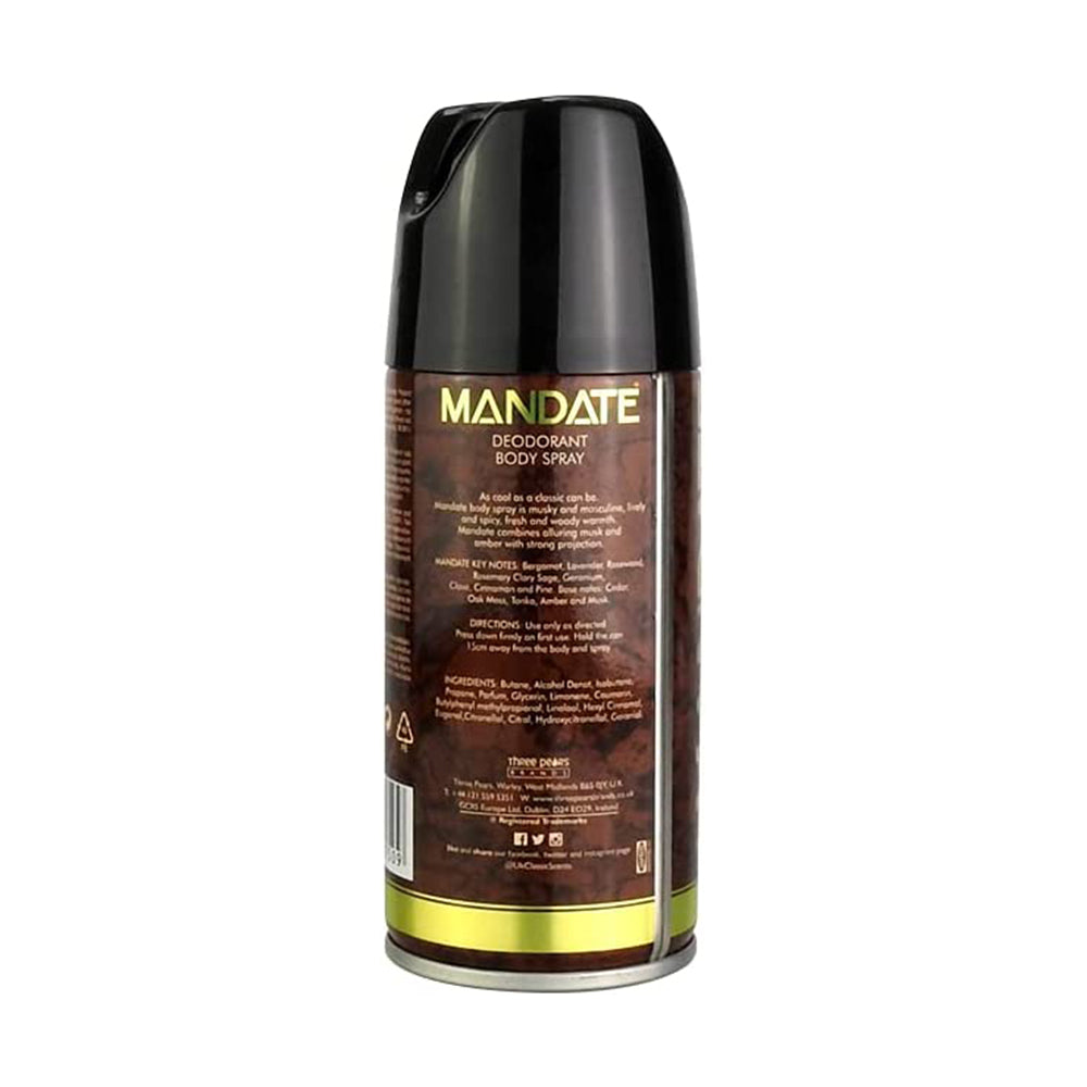 Mandate Deodorant Spray 150ml