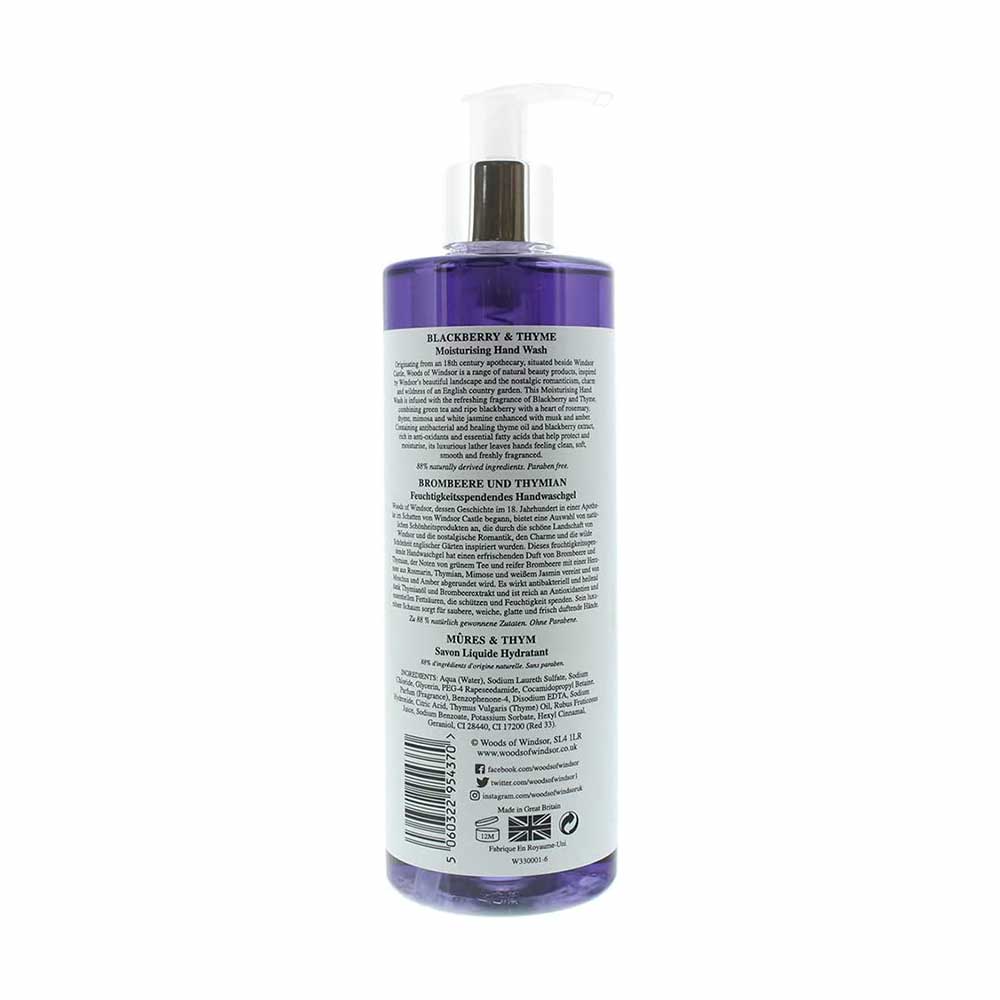 Woods Of Windsor Blackberry &amp; Thyme Moisturising Hand Wash 350ml