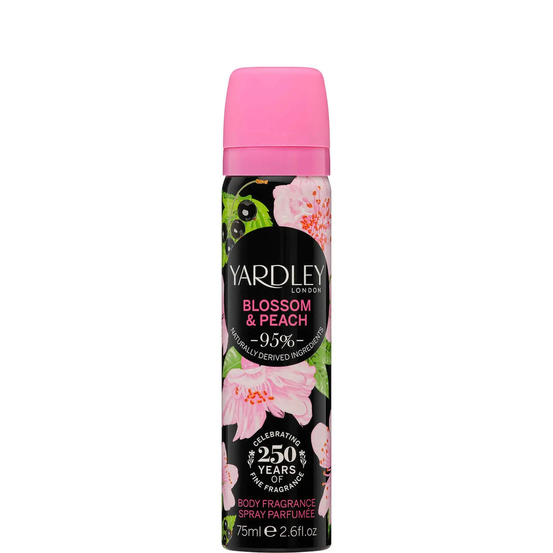 Yardley Cherry Blossom &amp; Peach Body Spray 75ml